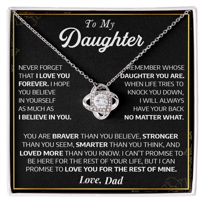 To My Daughter Necklace #1