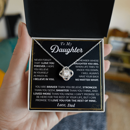 To My Daughter Necklace #1
