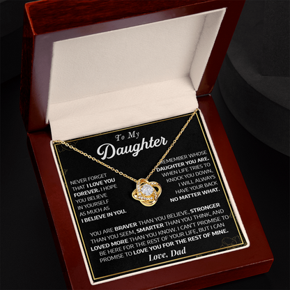 To My Daughter Necklace #1